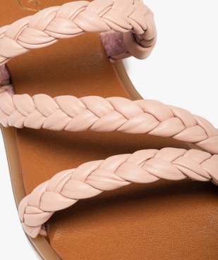 Nu-pieds fille à brides tressées unies vue6 - GEMO (ENFANT) - GEMO