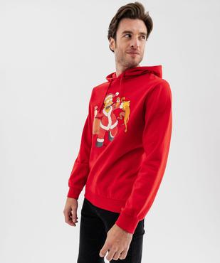 Sweat de Noël à capuche imprimé homme - Les Simpsons vue3 - SIMPSONS - GEMO