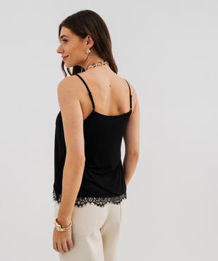 Débardeur en satin et viscose stretch à fines bretelles femme vue3 - GEMO(FEMME PAP) - GEMO