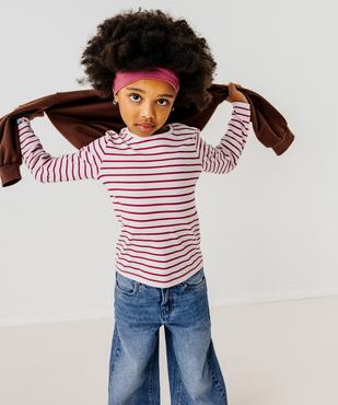 Tee-shirt manches longues imprimé fille vue5 - GEMO 4G FILLE - GEMO