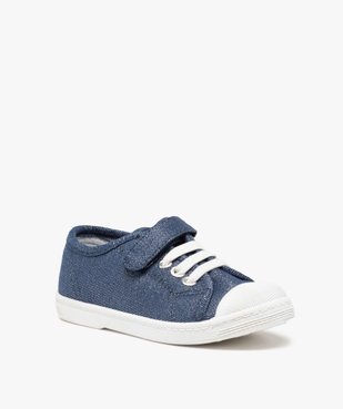 Tennis fille en toile pailletée et bout renforcé vue2 - GEMO (ENFANT) - GEMO
