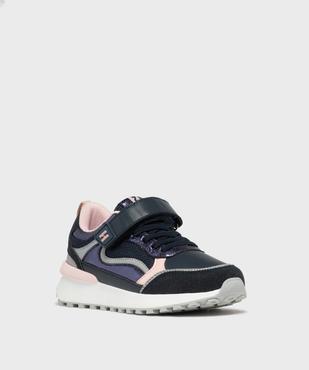 Baskets basses retro running à scratch fille - Hobiz vue2 - HOBIZ - GEMO