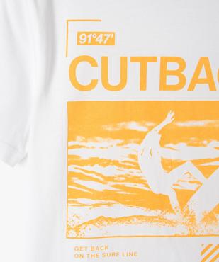 Tee-shirt garçon à manches courtes avec motif surf vue2 - GEMO (JUNIOR) - GEMO