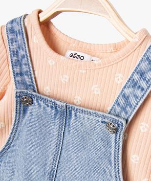 Ensemble 2 pièces robe + tee-shirt manches longues bébé fille vue3 - GEMO(BEBE DEBT) - GEMO