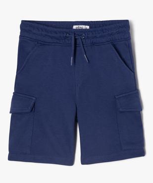 Bermuda cargo en maille à taille élastiquée garçon vue1 - GEMO (ENFANT) - GEMO