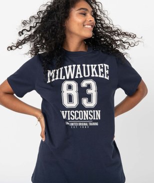 Tee-shirt femme à manches courtes oversize – Camps United vue5 - CAMPS UNITED - GEMO