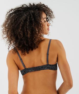Soutien-gorge corbeille à armatures et bonnets moulés en microfibre vue7 - GEMO 4G FEMME - GEMO