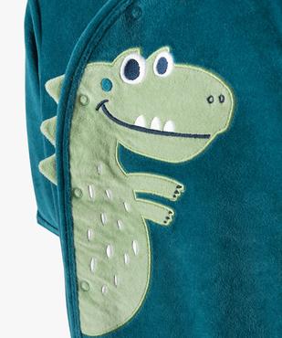 Pyjama bébé en velours imprimé dinosaure à fermeture ventrale vue4 - GEMO(BB COUCHE) - GEMO