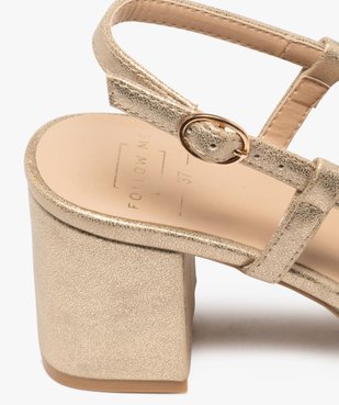 Escarpins sling-back à talon large et bout carré femme vue7 - FOLLOW ME - GEMO