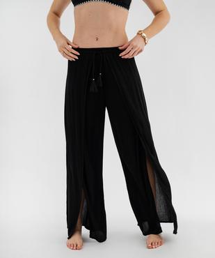 Pantalon de plage large et fluide femme vue1 - GEMO 4G FEMME - GEMO