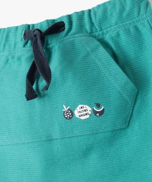 Short bébé garçon en maille texturée vue2 - GEMO(BEBE DEBT) - GEMO