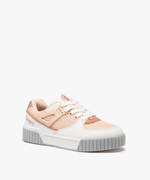 Baskets fille multi-matières à lacets – Camps United vue2 - CAMPS UNITED - GEMO