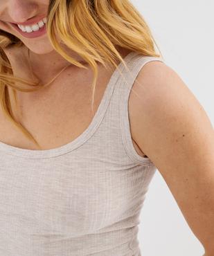 Haut de pyjama débardeur en viscose femme vue2 - GEMO 4G FEMME - GEMO