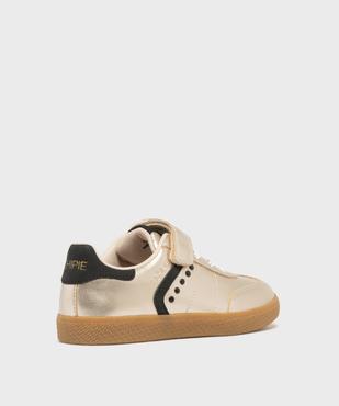 Chaussons en velours motifs danseuses fille vue4 - GEMO 4G FILLE - GEMO