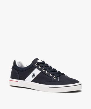 Baskets homme en toile unie à lacets – US Polo Assn vue3 - US POLO - GEMO