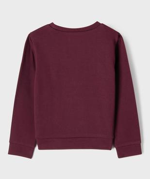 Sweat à motif avec intérieur molletonné fille vue3 - GEMO 4G FILLE - GEMO