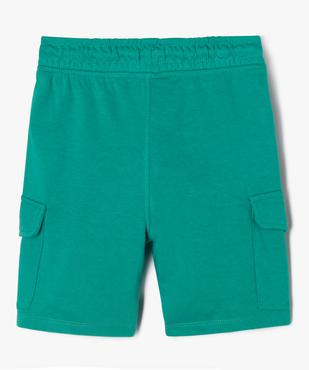 Bermuda cargo en maille à taille élastiquée garçon vue3 - GEMO (ENFANT) - GEMO