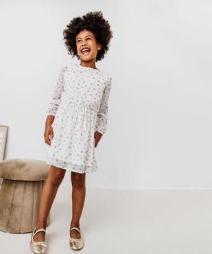 Robe en voile à manches longues fille vue1 - GEMO (ENFANT) - GEMO