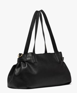 Sac souple en matière grainée porté épaule femme vue2 - GEMO (ACCESS) - GEMO