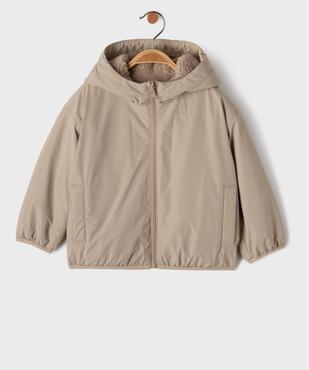 Blouson en sherpa réversible bébé garçon vue3 - GEMO 4G BEBE - GEMO