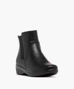 Boots femme confort style Chelsea à zip et à semelle épaisse vue8 - G'FLEX - GEMO