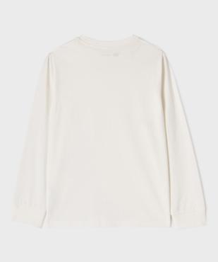 Tee-shirt manches longues en coton uni garçon vue3 - GEMO 4G GARCON - GEMO