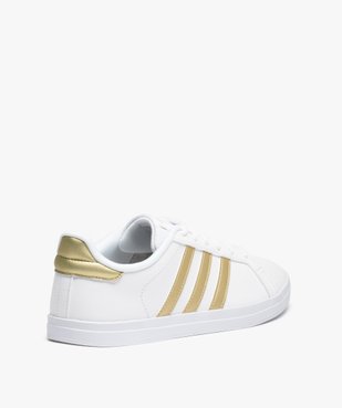Baskets femme bicolores à lacets – Adidas Courtpoint vue4 - ADIDAS - GEMO