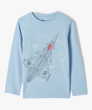 Tee-shirt garçon à manches longues avec motif XXL sur l’avant vue1 - GEMO (ENFANT) - GEMO