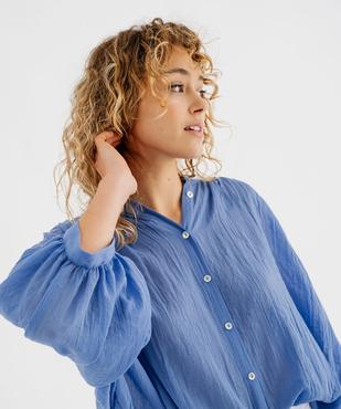 Blouse à manches longues coupe oversize femme  vue2 - GEMO(FEMME PAP) - GEMO