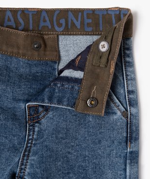 Jean extensible et ceinture contrastante bébé garçon - LuluCastagnette vue2 - LULUCASTAGNETTE - GEMO