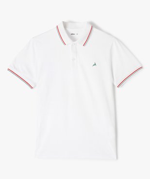 Polo garçon à manches courtes avec finitions fantaisie vue1 - GEMO (JUNIOR) - GEMO