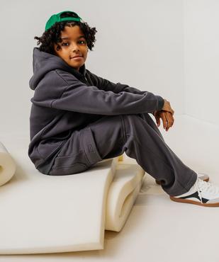 Pantalon de jogging avec intérieur chaud garçon vue1 - GEMO (JUNIOR) - GEMO