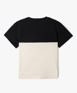 Tee-shirt bicolore graphique garçon vue3 - GEMO 4G GARCON - GEMO