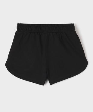 Short en maille French Terry avec taille élastique fille vue3 - GEMO 4G FILLE - GEMO