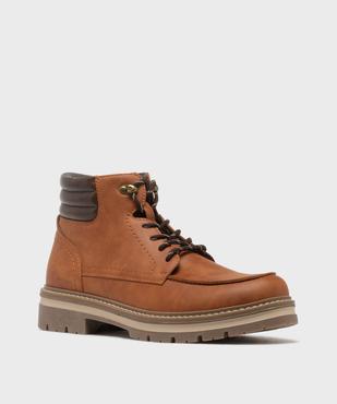 Chaussures montantes avec semelle crantée homme - Urban Steps vue2 - URBAN STEPS - GEMO
