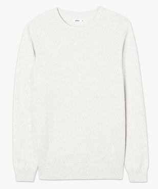 Pull homme à maille fantaisie devant vue4 - GEMO (HOMME) - GEMO
