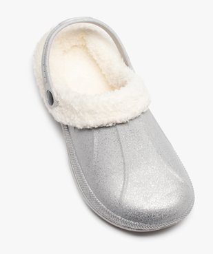 Chaussons femme sabots fourrés doublure amovible vue5 - GEMO(HOMWR FEM) - GEMO
