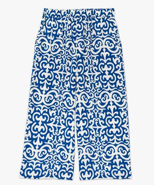 Pantacourt large imprimé en viscose femme grande taille vue4 - GEMO 4G GT - GEMO