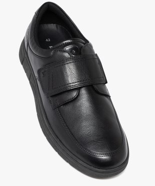 Mocassins homme confort en cuir et à scratch - Pierre Cardin Diffusion vue6 - PIERRE CARDIN CONFORT - GEMO