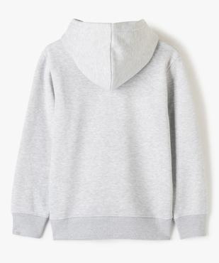 Sweat à capuche avec fermeture zippée garçon vue3 - GEMO (JUNIOR) - GEMO
