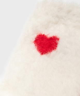 Chaussettes d'intérieur duveteuses fille vue2 - GEMO (ENFANT) - GEMO