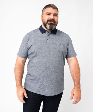Polo manches courtes à fines rayures homme vue5 - GEMO (HOMME) - GEMO