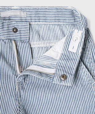 Bermuda rayé coupe regular garçon - LuluCastagnette vue2 - LULUCASTAGNETTE - GEMO