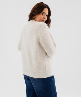 Pull col rond grande taille femme vue3 - GEMO 4G GT - GEMO