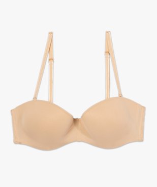  Soutien-gorge bandeau en microfibre avec bretelles muti-positions vue6 - GEMO 4G FEMME - GEMO
