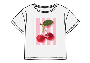 Tee-shirt manches courtes coupe courte imprimé fille vue1 - GEMO (ENFANT) - GEMO