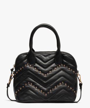 Sac femme avec devant matelassé et clous métalliques vue1 - GEMO (ACCESS) - GEMO