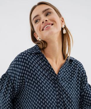 Chemise fluide à motifs femme vue2 - GEMO(FEMME PAP) - GEMO