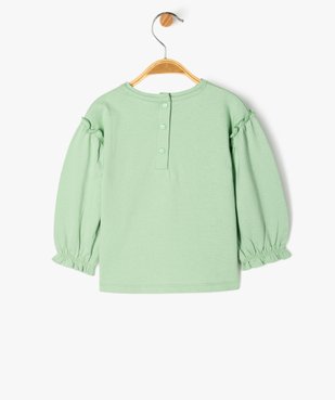 Tee-shirt à manches longues avec volants bébé fille - LuluCastagnette vue5 - LULUCASTAGNETTE - GEMO