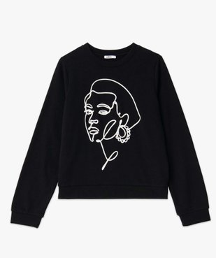 Sweat femme à motif brodé vue4 - GEMO(FEMME PAP) - GEMO